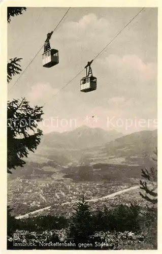 AK / Ansichtskarte Seilbahn Nordkettenbahn Innsbruck  Kat. Bahnen