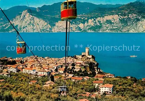 AK / Ansichtskarte Seilbahn Malcesine Lago di Garda Funivia Monte Baldo  Kat. Bahnen