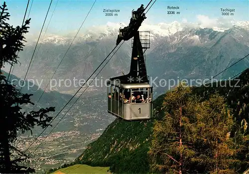 AK / Ansichtskarte Seilbahn Ifinger Meran Naiftal Funivia Ivigna Val Nova  Kat. Bahnen