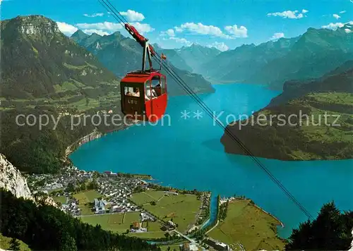 AK / Ansichtskarte Seilbahn Brunnen Urmiberg Vierwaldstaettersee  Kat. Bahnen