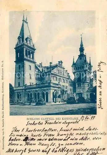 AK / Ansichtskarte Konstanz Bodensee Schloss Castell  Kat. Konstanz