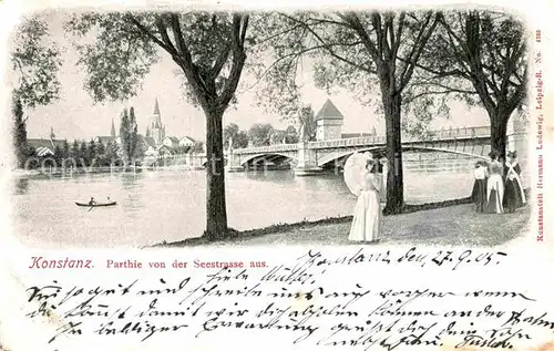 AK / Ansichtskarte Konstanz Bodensee Partie an der Seestrasse Kat. Konstanz