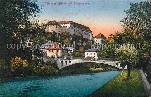 AK / Ansichtskarte Tuebingen Schloss Alleenbruecke Kat. Tuebingen