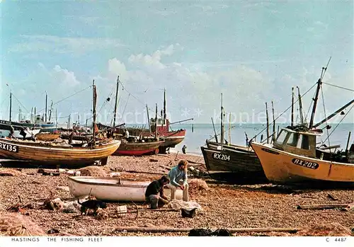 AK / Ansichtskarte Fischerei Hasting the Fishing Fleet  Kat. Handwerk