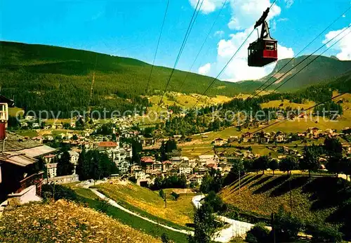 AK / Ansichtskarte Seilbahn Val Gardena Ortisei Groednertal St. Ulrich  Kat. Bahnen