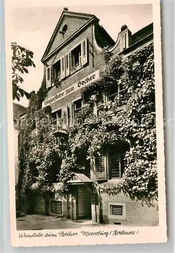 AK / Ansichtskarte Meersburg Bodensee Winzerstube zum Becher Kat. Meersburg