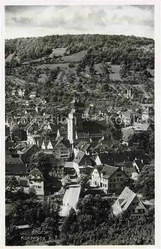 AK / Ansichtskarte Kuenzelsau Panorama Kirche Kat. Kuenzelsau