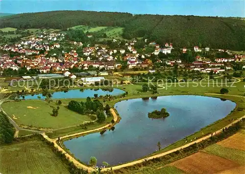 AK / Ansichtskarte Bad Koenig Odenwald Fliegeraufnahme Seepartie Kat. Bad Koenig