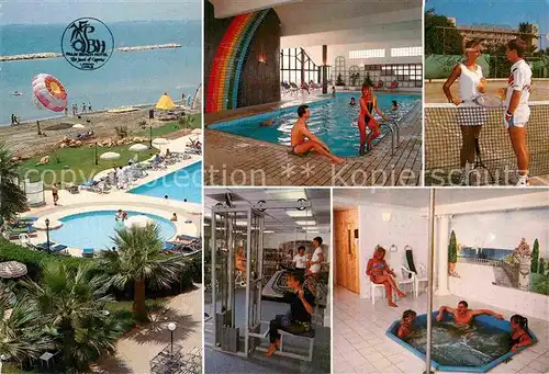 AK / Ansichtskarte Larnaca Palm Beach Hotel Strand Tennis Schwimmbad Kat. Larnaca Cyprus