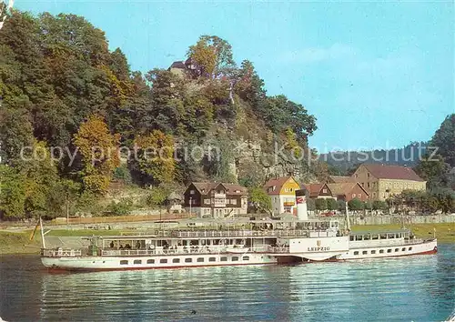 AK / Ansichtskarte Dresden Weisse Flotte Elbe Kat. Dresden Elbe