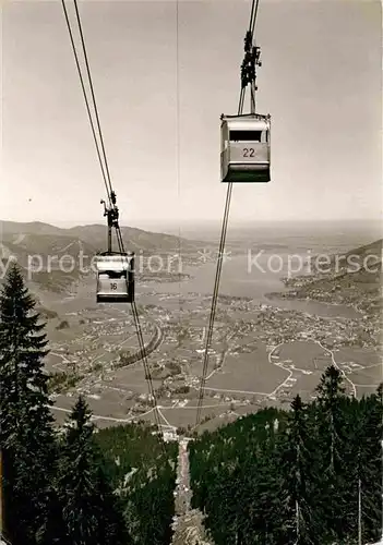 AK / Ansichtskarte Seilbahn Wallberg Rottach Egern Tegernseer Tal  Kat. Bahnen