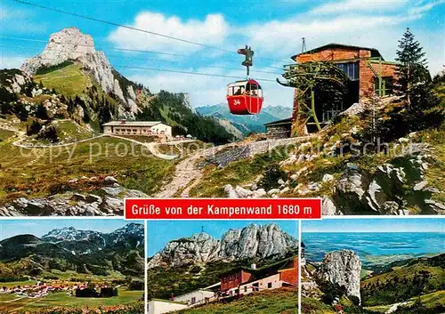 AK / Ansichtskarte Seilbahn Kampenwand Bergstation Berggasthof Westgipfel Aschau Chiemsee  Kat. Bahnen