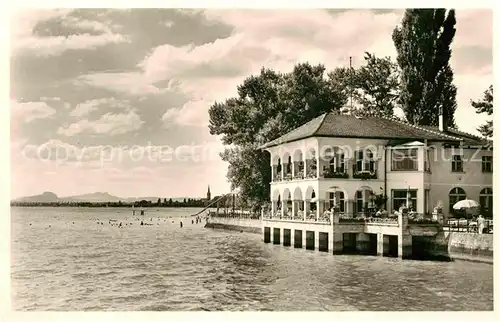 AK / Ansichtskarte Radolfzell Bodensee Strandcafe Mettnau  Kat. Radolfzell am Bodensee