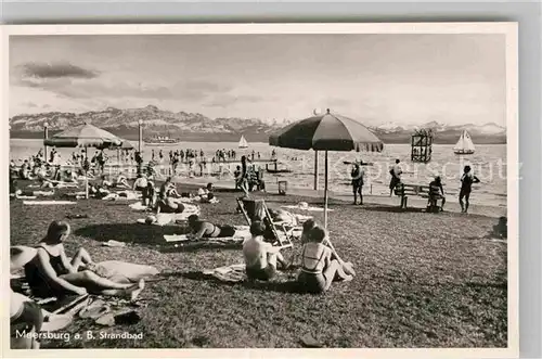 AK / Ansichtskarte Meersburg Bodensee Strandbad Kat. Meersburg