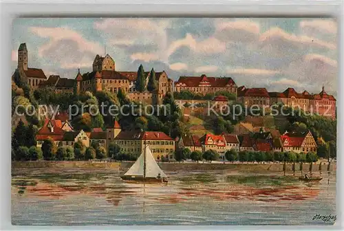 AK / Ansichtskarte Meersburg Bodensee Kirche Schloss Residenz Kat. Meersburg