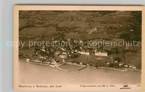 AK / Ansichtskarte Meersburg Bodensee Fliegeraufnahme  Kat. Meersburg