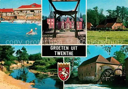 AK / Ansichtskarte Twenthe De Dinkel Watermolen Singraven Kasteel Twickel Bad Boekelo Twentse Boerderij