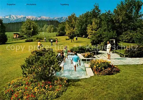 AK / Ansichtskarte Bad Woerishofen Wassertretplatz Zugspitze Hochplatte Tegelberg Kat. Bad Woerishofen