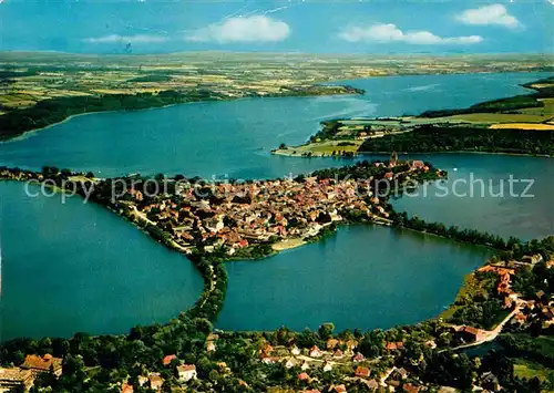 AK / Ansichtskarte Ratzeburg Inselstadt Naturpark Lauenburgische Seen Fliegeraufnahme Kat. Ratzeburg