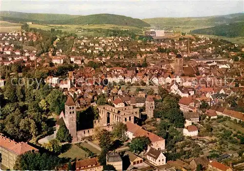 AK / Ansichtskarte Bad Hersfeld Stiftsruine Fliegeraufnahme Kat. Bad Hersfeld