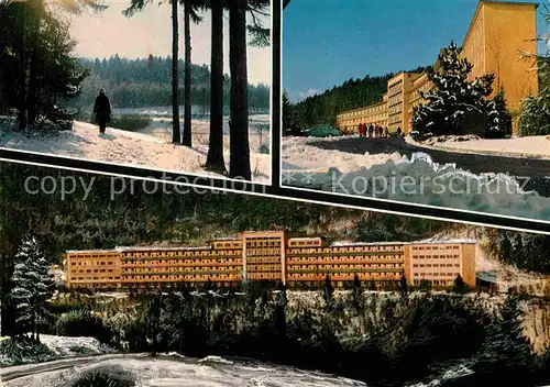 AK / Ansichtskarte Bad Staffelstein Sanatorium Lautergrund im Winter Kat. Bad Staffelstein