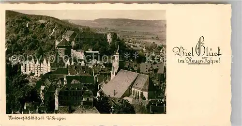 AK / Ansichtskarte Tuebingen Schloss Kirche Glueckwunschkarte Kat. Tuebingen