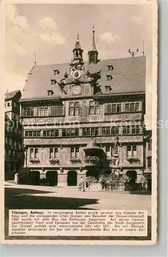 AK / Ansichtskarte Tuebingen Rathaus  Kat. Tuebingen