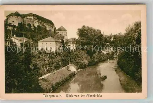 AK / Ansichtskarte Tuebingen Blick von Alleenbruecke Kat. Tuebingen