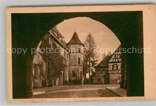 AK / Ansichtskarte Bebenhausen Tuebingen Schlosshof Kat. Tuebingen