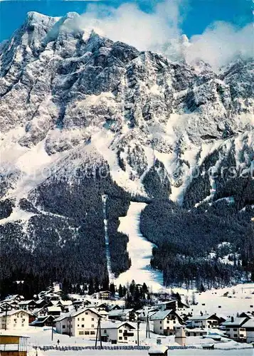 AK / Ansichtskarte Ehrwald Tirol mit Zugspitzmassiv und Wettersteinlift