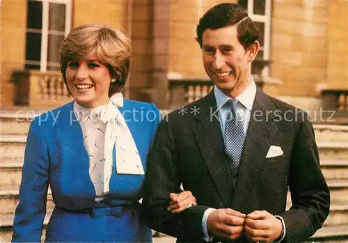AK / Ansichtskarte Adel England Marriage Prince of Wales Lady Diana Spencer  Kat. Koenigshaeuser