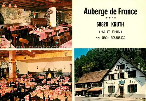 AK / Ansichtskarte Kruth Auberge de France  Kat. Kruth