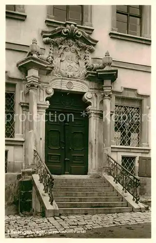 AK / Ansichtskarte Ellwangen Jagst Gymnasium Portal Kat. Ellwangen (Jagst)