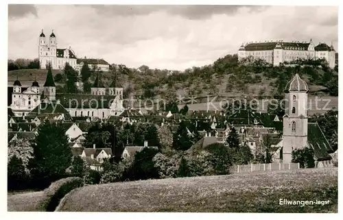 AK / Ansichtskarte Ellwangen Jagst Wallfahrtskirche Schoenenberg Schloss Stiftskirche Kirche Kat. Ellwangen (Jagst)