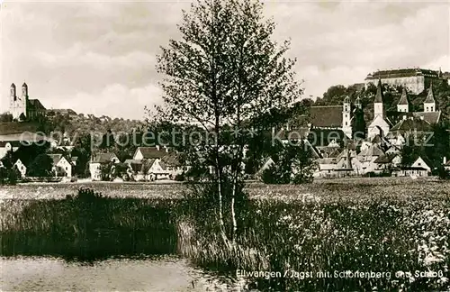 AK / Ansichtskarte Ellwangen Jagst Wallfahrtskirche Schloss Kat. Ellwangen (Jagst)