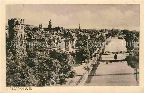 AK / Ansichtskarte Heilbronn Neckar Panorama mit Bollwerkturm Kat. Heilbronn