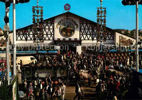 AK / Ansichtskarte Oktoberfest Muenchen Pschorr Braeurosl Festhalle  Kat. Feiern und Feste