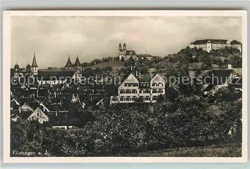 AK / Ansichtskarte Ellwangen Jagst Stiftskirche Wallfahrtskirche Schoenenberg Schloss Kat. Ellwangen (Jagst)