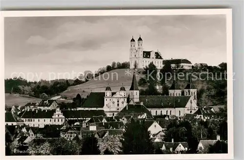 AK / Ansichtskarte Ellwangen Jagst Stiftskirche Wallfahrtskirche Schoenenberg  Kat. Ellwangen (Jagst)