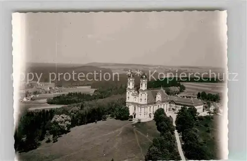 AK / Ansichtskarte Ellwangen Jagst Fliegeraufnahme Wallfahrtskirche Schoenenberg  Kat. Ellwangen (Jagst)