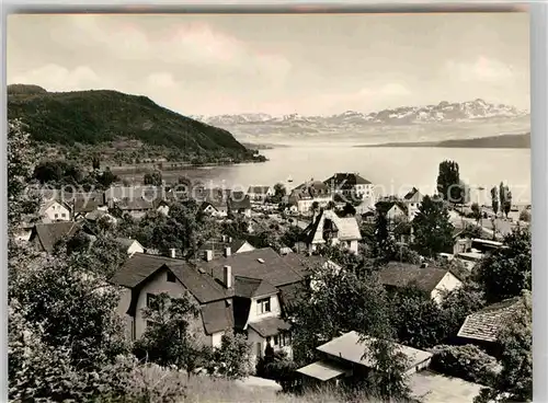 AK / Ansichtskarte Ludwigshafen Bodensee mit Alpenpanorama Kat. Bodman Ludwigshafen