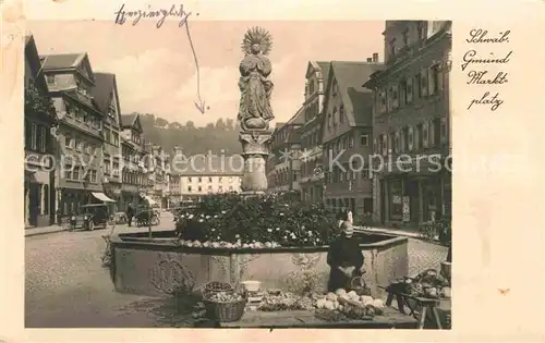 AK / Ansichtskarte Schwaebisch Gmuend Marktplatz Kat. Schwaebisch Gmuend