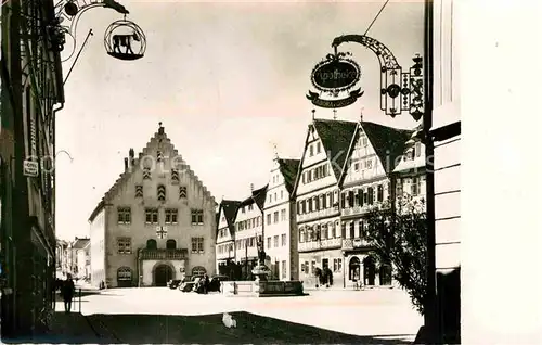 AK / Ansichtskarte Mergentheim Bad Marktplatz Rathaus Kat. Bad Mergentheim