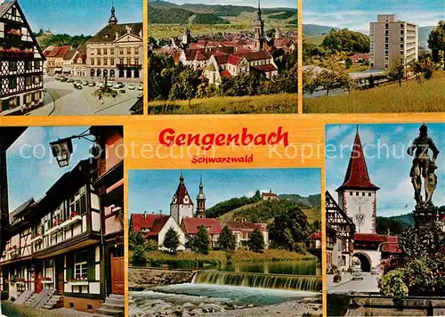 AK / Ansichtskarte Gengenbach Brunnen Tor Bach Fachwerk Kat. Gengenbach Schwarzwald