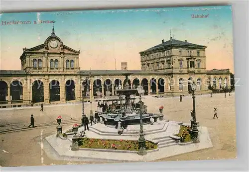 AK / Ansichtskarte Heilbronn Neckar Bahnhof Kat. Heilbronn