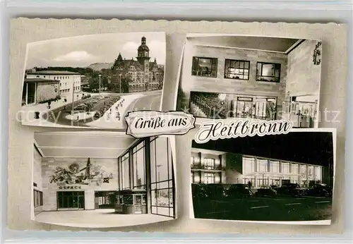 AK / Ansichtskarte Heilbronn Neckar Panorama Rathaus Bahnhof Teilansicht  Kat. Heilbronn