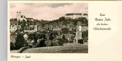 AK / Ansichtskarte Ellwangen Jagst Wallfahrtskirche Schoenenberg Stiftskirche Schloss Kat. Ellwangen (Jagst)