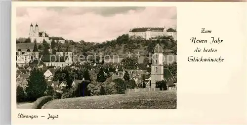 AK / Ansichtskarte Ellwangen Jagst Wallfahrtskirche Schoenenberg Stiftskirche Schloss   Kat. Ellwangen (Jagst)