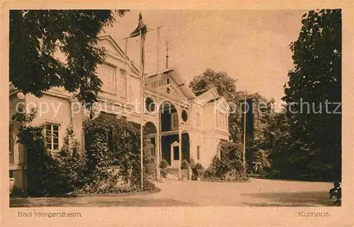 AK / Ansichtskarte Bad Mergentheim Kurhaus Kat. Bad Mergentheim