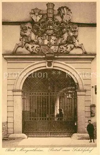 AK / Ansichtskarte Bad Mergentheim Portal Schlosshof Kat. Bad Mergentheim